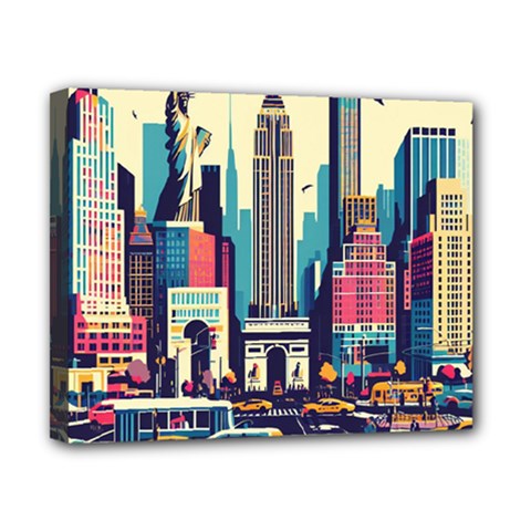 Skyscrapers City Usa Canvas 10  X 8  (stretched)