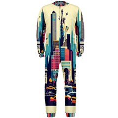 Skyscrapers City Usa Onepiece Jumpsuit (men) by Cemarart