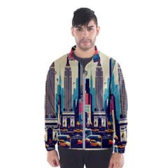 Skyscrapers City Usa Men s Windbreaker