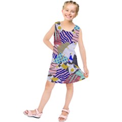 Digital Paper Scrapbooking Abstract Kids  Tunic Dress