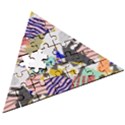 Digital Paper Scrapbooking Abstract Wooden Puzzle Triangle View3