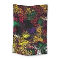 Floral Patter Flowers Floral Drawing Small Tapestry by Cemarart