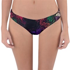 Abstract Painting Colorful Reversible Hipster Bikini Bottoms by Cemarart