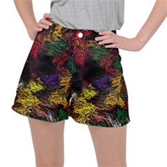 Abstract Painting Colorful Women s Ripstop Shorts