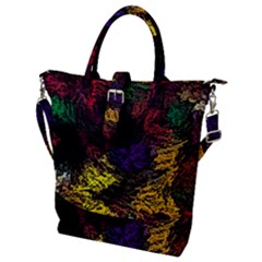 Abstract Painting Colorful Buckle Top Tote Bag by Cemarart