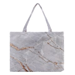 Gray Light Marble Stone Texture Background Medium Tote Bag