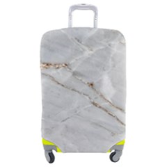 Gray Light Marble Stone Texture Background Luggage Cover (medium) by Cemarart