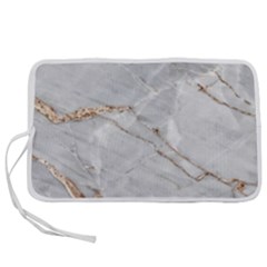 Gray Light Marble Stone Texture Background Pen Storage Case (m)