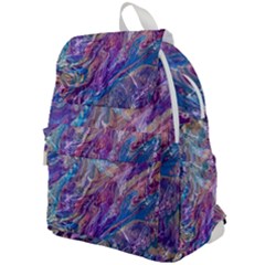 Amethyst Flow Top Flap Backpack by kaleidomarblingart
