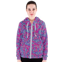 Colorful Cosutme Collage Motif Pattern Women s Zipper Hoodie by dflcprintsclothing