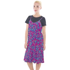 Colorful cosutme collage motif pattern Camis Fishtail Dress