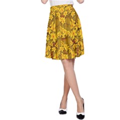 Blooming Flowers Of Lotus Paradise A-line Skirt by pepitasart