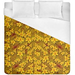 Blooming Flowers Of Lotus Paradise Duvet Cover (king Size)