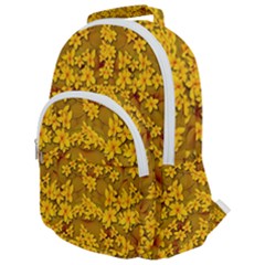Blooming Flowers Of Lotus Paradise Rounded Multi Pocket Backpack