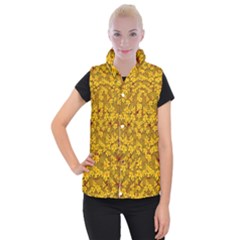 Blooming Flowers Of Lotus Paradise Women s Button Up Vest
