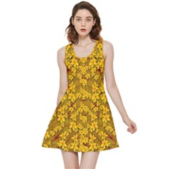 Blooming Flowers Of Lotus Paradise Inside Out Reversible Sleeveless Dress