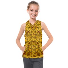 Blooming Flowers Of Lotus Paradise Kids  Sleeveless Hoodie