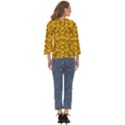 Blooming Flowers Of Lotus Paradise Cut Out Wide Sleeve Top View4