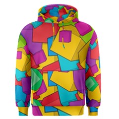 Abstract Cube Colorful  3d Square Pattern Men s Core Hoodie
