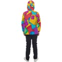 Abstract Cube Colorful  3d Square Pattern Men s Front Pocket Pullover Windbreaker View2