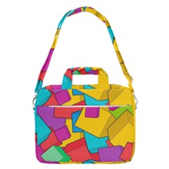 Abstract Cube Colorful  3d Square Pattern MacBook Pro 16  Shoulder Laptop Bag