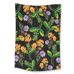 Flowers Pattern Art Floral Texture Large Tapestry