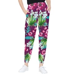 Flowers Pattern Art Texture Floral Women s Tapered Pants