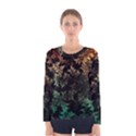 Fractal Patterns Gradient Colorful Women s Long Sleeve T-Shirt View1