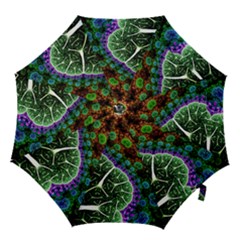 Digital Art Fractal Abstract Artwork 3d Floral Pattern Waves Vortex Sphere Nightmare Hook Handle Umbrellas (small)