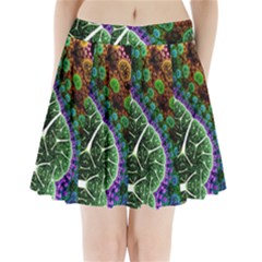 Digital Art Fractal Abstract Artwork 3d Floral Pattern Waves Vortex Sphere Nightmare Pleated Mini Skirt
