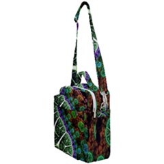 Digital Art Fractal Abstract Artwork 3d Floral Pattern Waves Vortex Sphere Nightmare Crossbody Day Bag