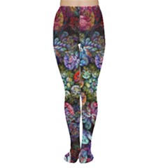 Floral Fractal 3d Art Pattern Tights