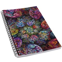 Floral Fractal 3d Art Pattern 5 5  X 8 5  Notebook by Cemarart