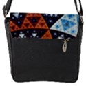 Fractal Triangle Geometric Abstract Pattern Removable Flap Cover (S) View2