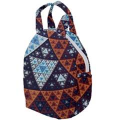 Fractal Triangle Geometric Abstract Pattern Travel Backpack by Cemarart