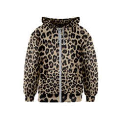 Leopard Animal Skin Patern Kids  Zipper Hoodie by Bedest