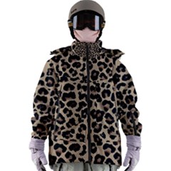 Leopard Animal Skin Patern Women s Zip Ski And Snowboard Waterproof Breathable Jacket by Bedest