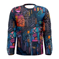 Wallet City Art Graffiti Men s Long Sleeve T-shirt by Bedest