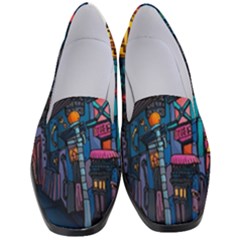 Wallet City Art Graffiti Women s Classic Loafer Heels by Bedest