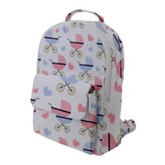 Pattern Stroller Carriage Texture Flap Pocket Backpack (large) by Grandong