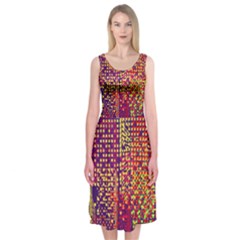 Building Architecture City Facade Midi Sleeveless Dress by Grandong