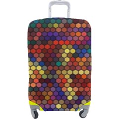 Hexagon Honeycomb Pattern Luggage Cover (large) by Grandong