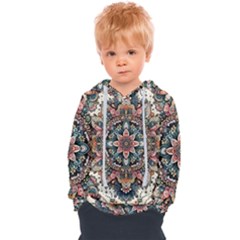 Floral Pattern Flowers Kids  Overhead Hoodie by Grandong