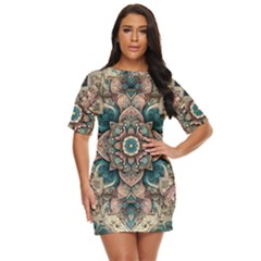 Floral Flora Flower Flowers Nature Pattern Just Threw It On Dress