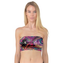 Human Eye Pattern Bandeau Top