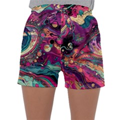 Human Eye Pattern Sleepwear Shorts