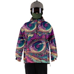 Human Eye Pattern Men s Ski And Snowboard Waterproof Breathable Jacket