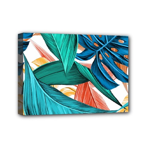 Leaves-3923413 Mini Canvas 7  X 5  (stretched)