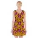 Blooming Flowers Of Orchid Paradise V-Neck Sleeveless Dress View2