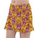 Blooming Flowers Of Orchid Paradise Classic Tennis Skirt View1